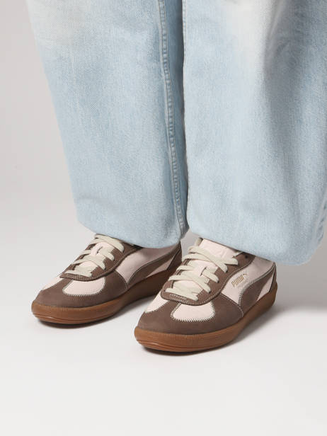 Sneakers Palermo Wine Club In Leather Puma Brown women 40334901 other view 1