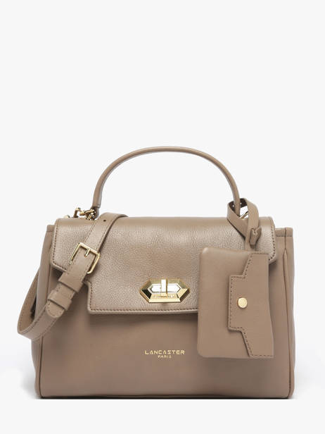 Leather Mademoiselle Grace Top-handle Bag Lancaster Beige mademoiselle grace 102