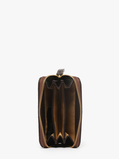 Coin Purse Leather Nat et nin Brown vintage PIA other view 1