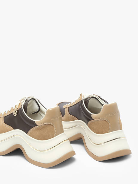 Platform Boots In Leather Michael kors Beige women RFS2S293 other view 2