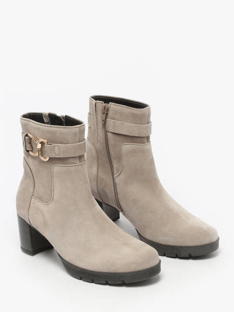 Heeled Boots In Leather Gabor Gray women 39 other view 1