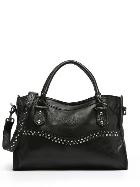 Sac PortÃ© Main Cuir Basilic pepper Noir glam BGLA22 vue secondaire 1