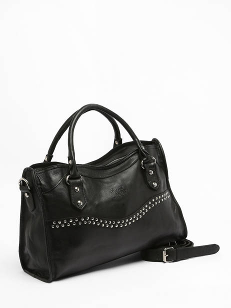 Sac PortÃ© Main Cuir Basilic pepper Noir glam BGLA22 vue secondaire 3