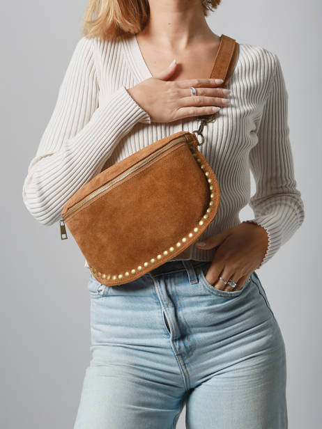 Belt Bag Milano Brown velvet VE24112 other view 1