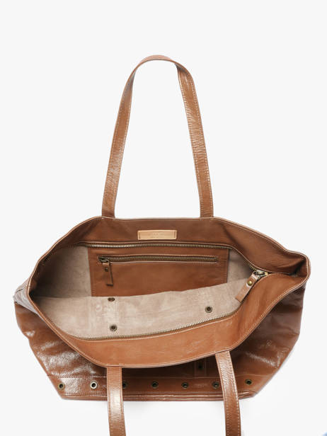Small Leather Le Cabas Tote Bag With Strap Vanessa bruno Brown cabas cuir 82V40409 other view 3