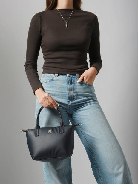 Sac à Main Popette Polyester Recyclé Tommy hilfiger Bleu popette AW17708 vue secondaire 1