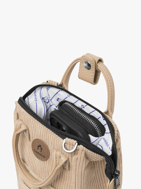 Nano Bag Crossbody 1 Compartment Cabaia Beige adventurer NANOBAG other view 1