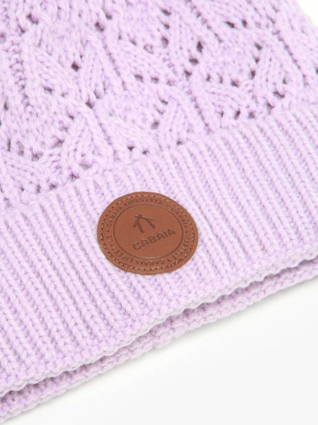 Beanie Cabaia Violet hats PEGUCLUB other view 1