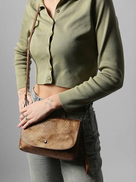 Shoulder Bag Snake Miniprix Brown snake 19645 other view 1