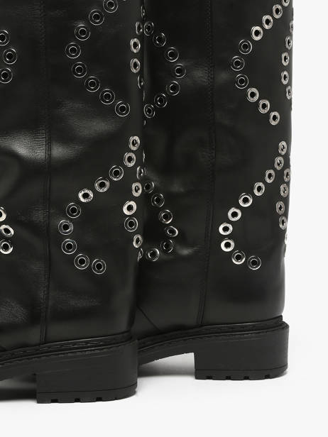 Boots In Leather Metisse Black women MA2071 other view 2