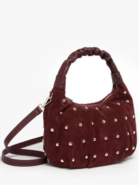 Sac Porté épaule Velvet Studs Milano Rouge velvet studs VS25094 vue secondaire 2