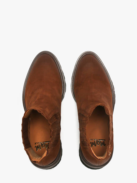 Heeled Formal Shoes In Leather Mam'zelle Brown women CSGO542 other view 3