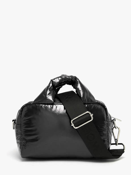 Shoulder Bag Glossy Recycled Polyester Wouf Black glossy BB250023 other view 4