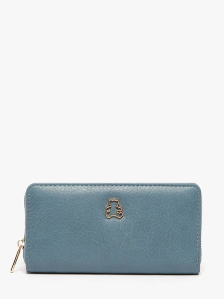 Wallet Zip Lulu castagnette Blue zip CHRYS033