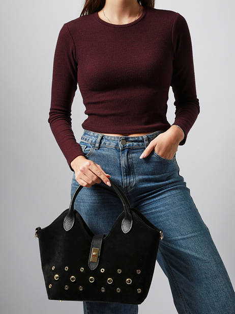 Sac à Main Velvet Studs Milano Noir velvet studs VS25092 vue secondaire 1