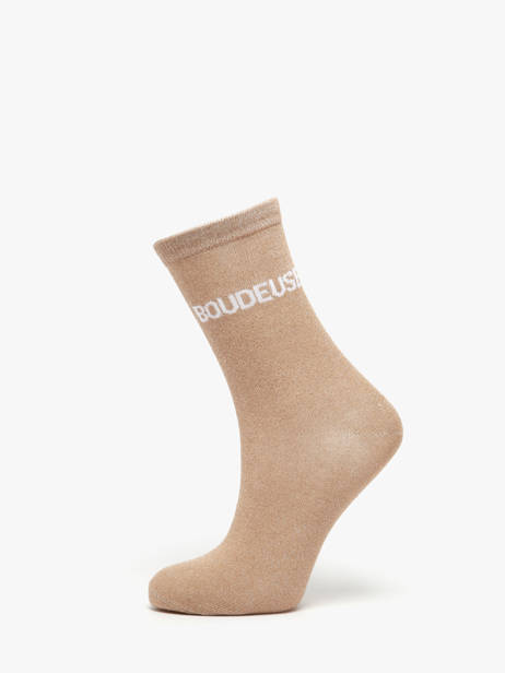 Women's Socks Têtue Long Glitter Pieces Beige girl 17162499