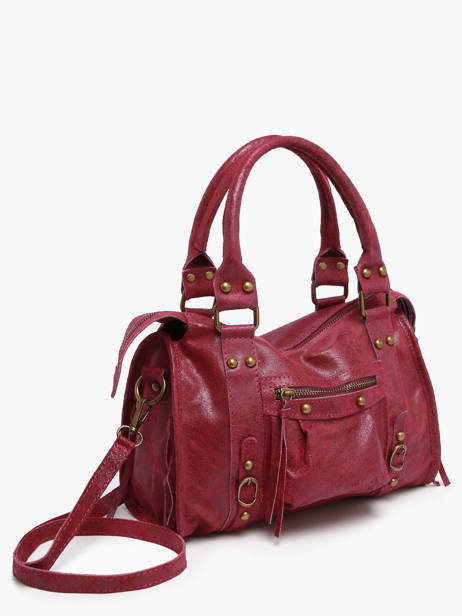 Sac Porté Main Spazzolato Cuir Milano Rouge spazzolato SP24094 vue secondaire 2