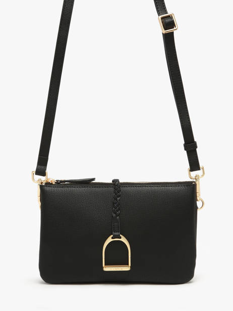 Sac Bandoulière Torsade Cuir Etrier Noir torsade ETOS0142 vue secondaire 2