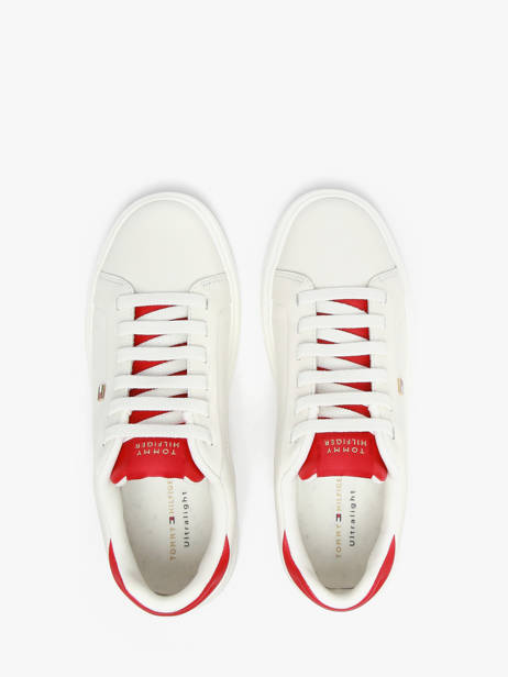 Sneakers In Leather Tommy hilfiger White women 89480GI other view 3