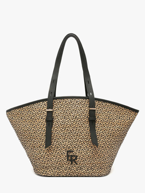 Shoulder Bag Camargue Leather Etrier Black camargue ECAM168L