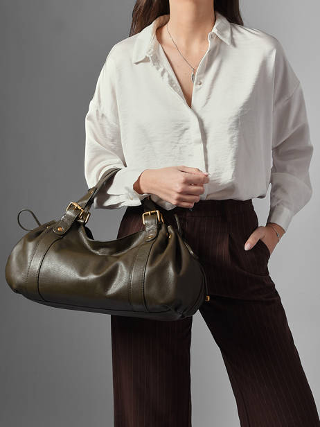 Shoulder Bag Icone Leather Gerard darel Green icone DCS01410 other view 1