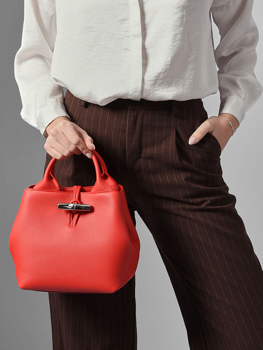 Longchamp Le roseau Sacs porté main Rouge