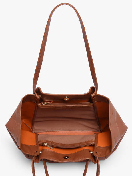 Shoulder Bag Foulonne Double Louisa Leather Lancaster Brown foulonne double louisa 90 other view 2