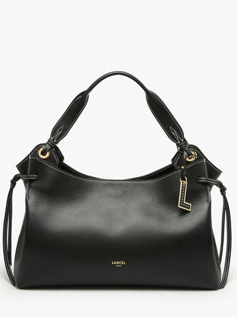 Shoulder Bag Swann Leather Lancel Black swann A13990