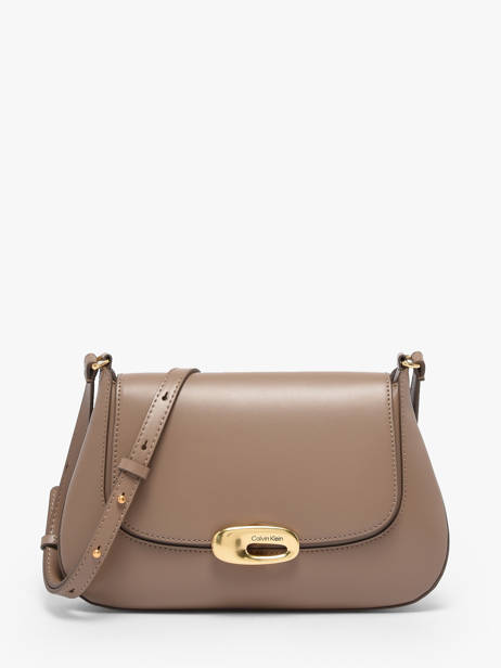 Shoulder Bag Engraved Polyurethane Calvin klein jeans Brown engraved 4F3401G