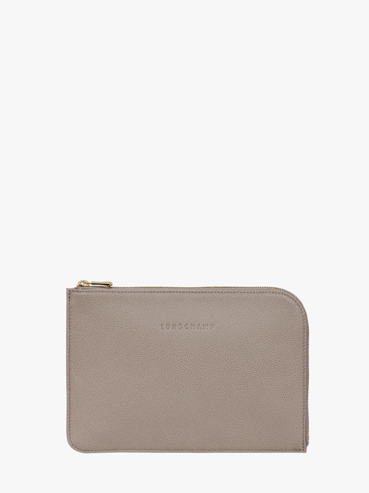 Longchamp Le foulonné Clutches Gray