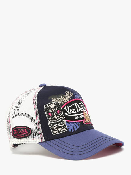 Casquette Von dutch Bleu accessoires PATCHES vue secondaire 1