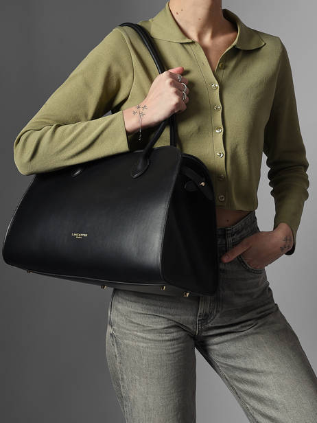 Shoulder Bag Donna Hopper Leather Lancaster Black donna hopper 122 other view 1