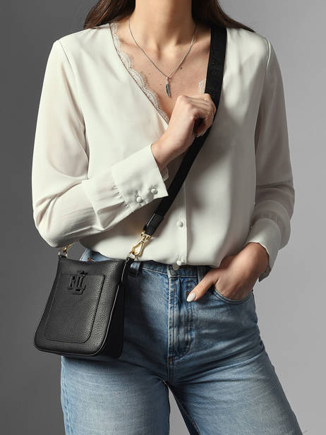 Sac Bandoulière Mini Cameryn Cuir Lauren ralph lauren Noir cameryn 31982184 vue secondaire 1