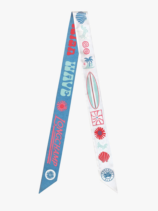 Longchamp Soie gots Etole Bleu