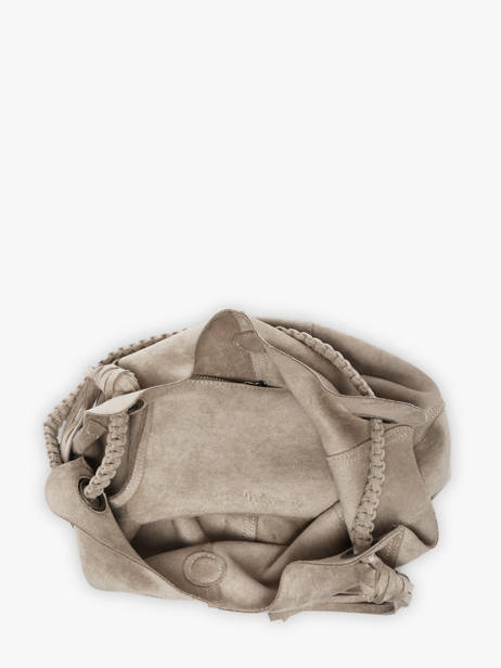 Sac Porté épaule Maranta Velours Woomen Beige maranta WMAT11 vue secondaire 3