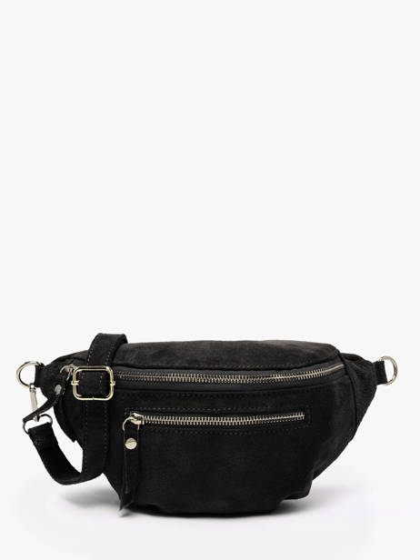 Sac Banane Milano Noir velvet VE24119O