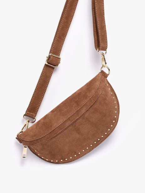 Belt Bag Leather Milano Brown velvet VE25111 other view 2