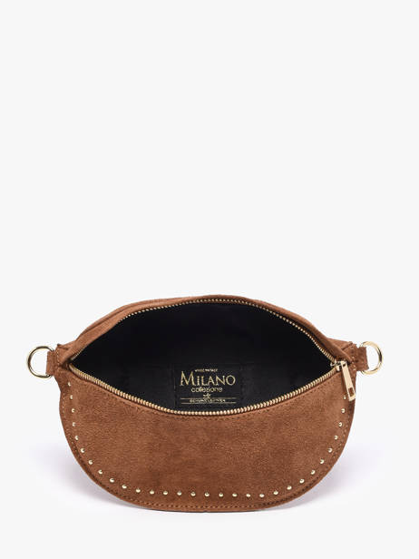 Belt Bag Leather Milano Brown velvet VE25111 other view 3