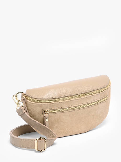 Sac Banane Milano Beige velvet caviar VC24111 vue secondaire 2