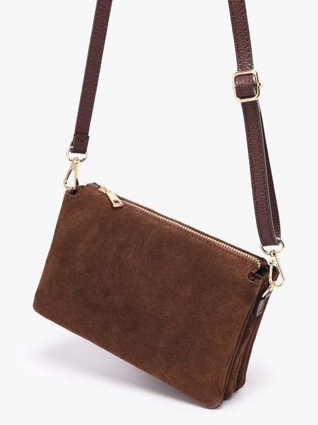 Sac Bandoulière Velvet Caviar Milano Marron velvet caviar VC24117 vue secondaire 2