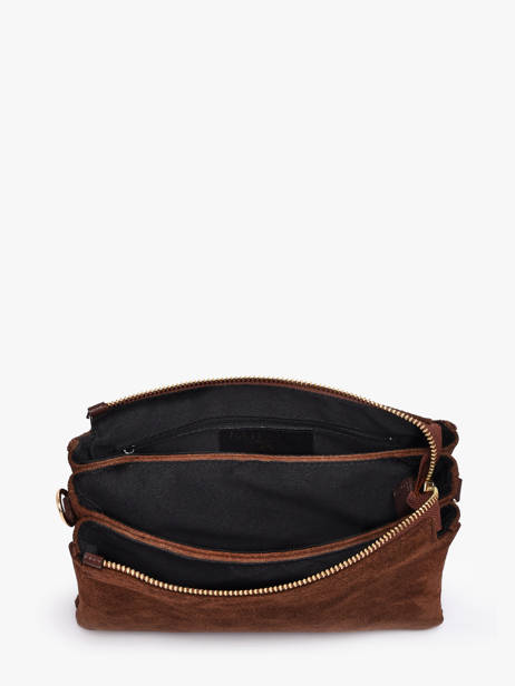 Sac Bandoulière Velvet Caviar Milano Marron velvet caviar VC24117 vue secondaire 3