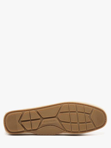 Mocassins En Cuir Tommy hilfiger Beige men 5789ACI vue secondaire 4
