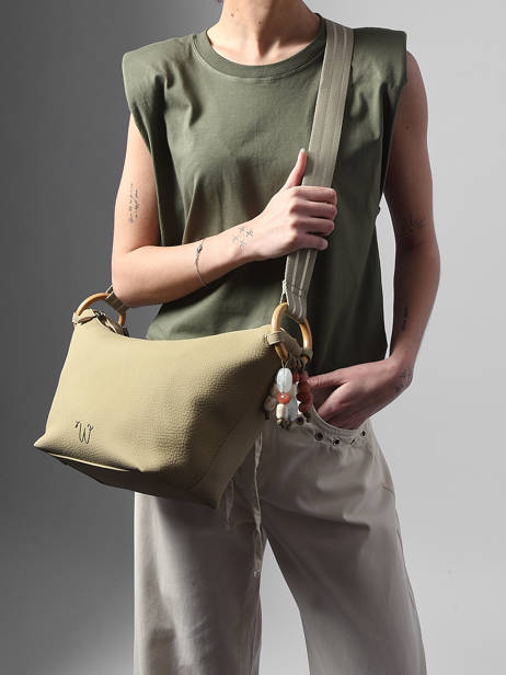 Shoulder Bag Camomille Pearl Woomen Green camomille pearl WCAE03 other view 1