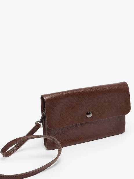 Sac Bandoulière Caviar Cuir Milano Marron caviar CA23067 vue secondaire 2