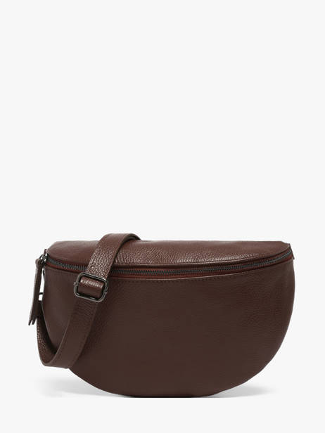 Leather Caviar Belt Bag Milano Brown caviar CA21123