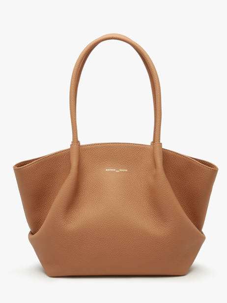 Sac Porté épaule Galatée Cuir Nathan baume Marron nymphea 3 vue secondaire 4