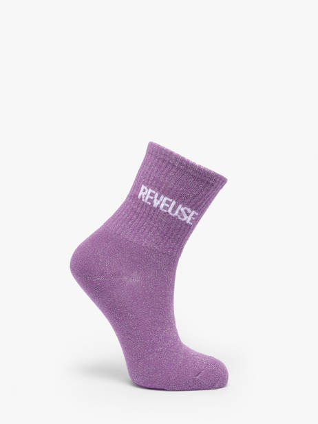 Chaussettes Miniprix Violet socks A05