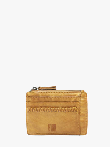 Card Holder Heritage Leather Biba Yellow heritage WIN8L