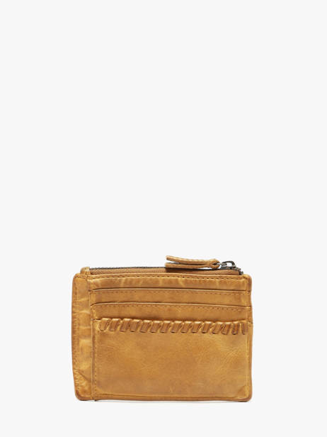 Card Holder Heritage Leather Biba Yellow heritage WIN8L other view 2