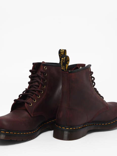 Boots 1460 En Cuir Dr martens Marron men 11822609 vue secondaire 2